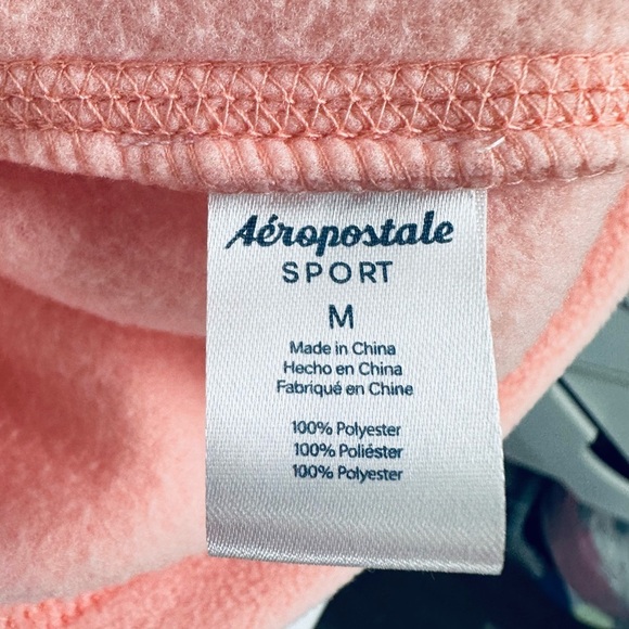 NWT Aeropostale Sport Fleece Gorpcore Drawstring Mock Neck Snap Pullover - Picture 10 of 11